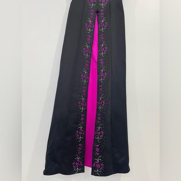 Vintage Morgan Co Strapless Prom Dress Maxi Gown 3/4 Y2K Goth Fairy Corset - Picture 4 of 10